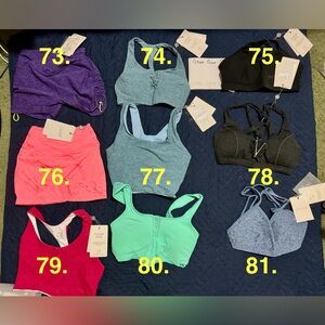 Bombshell Sportswear bra clothing lot #4